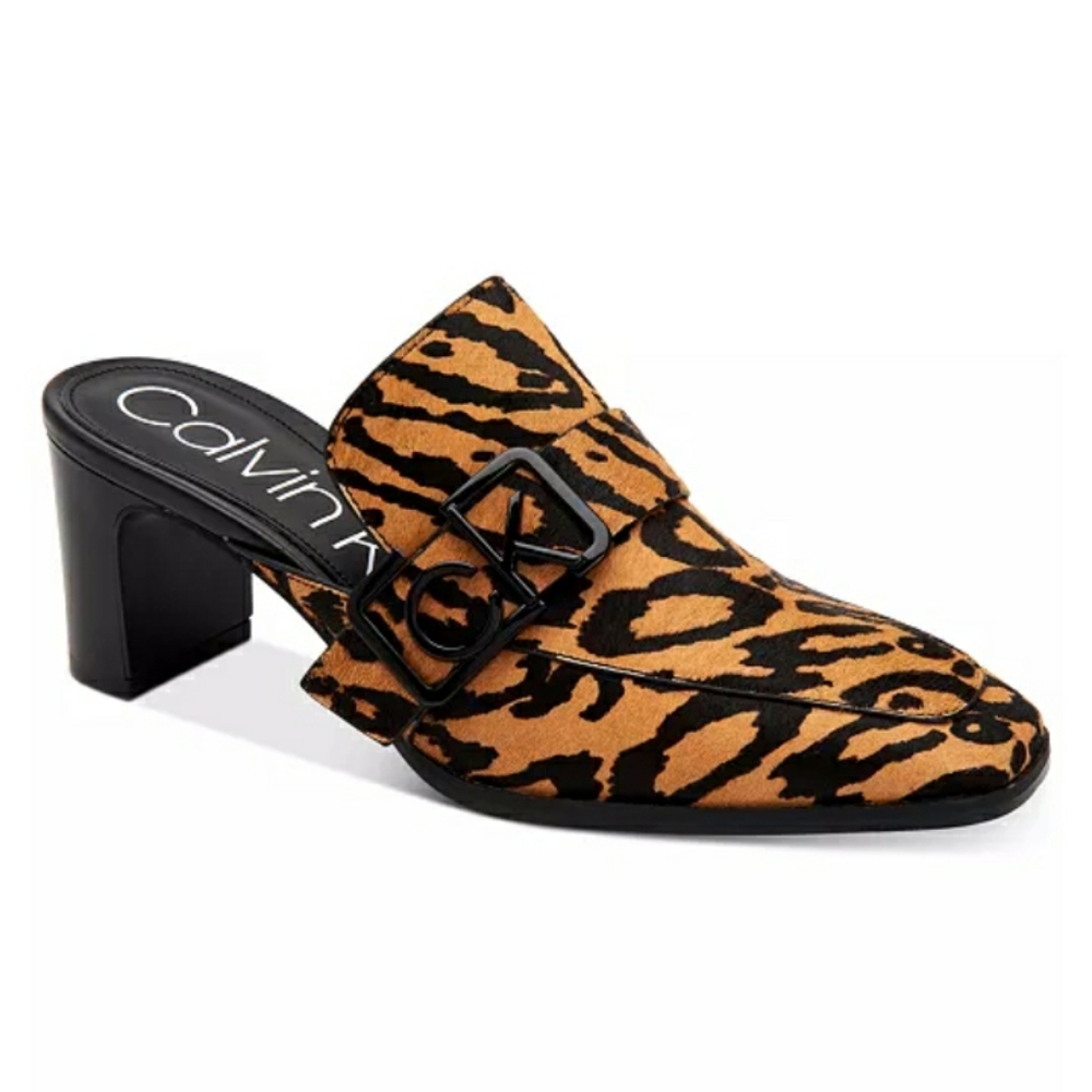 Calvin Klein- dacy block heel mules -  size 9